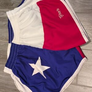 Women's TYLER'S Texas Flag Shorts - Red, White, and Blue